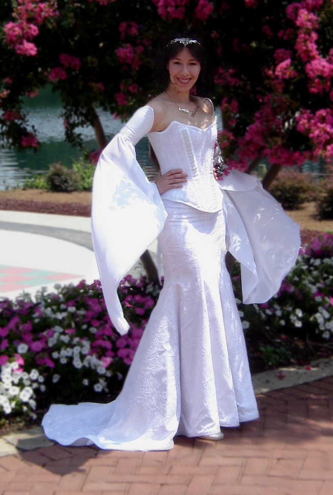 Celtic Maiden corseted gown isnpired by Celtic legends!
